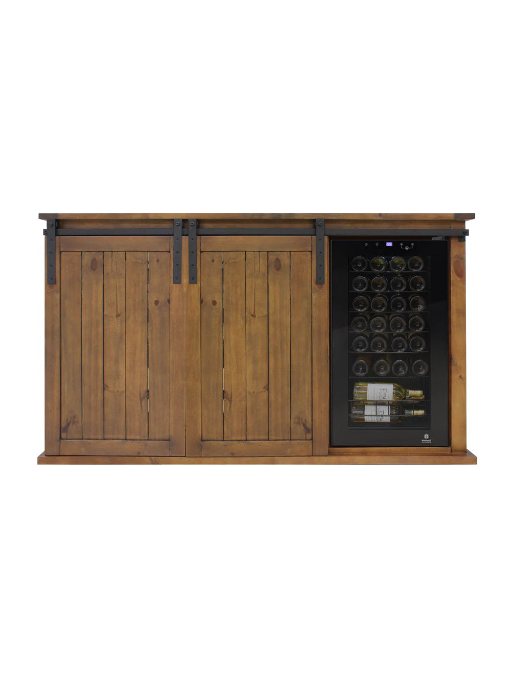 Vinotemp Rustic Wood Wine Cellar Credenza