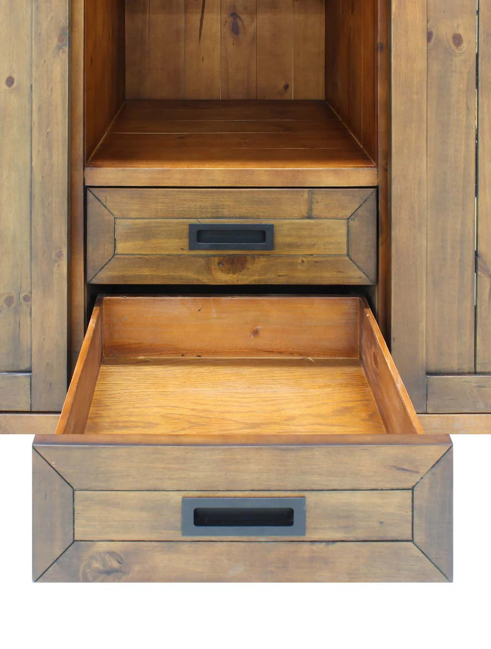 Vinotemp Rustic Wood Wine Cellar Credenza