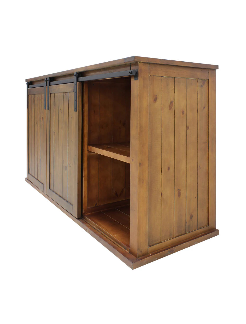 Vinotemp Rustic Wood Wine Cellar Credenza