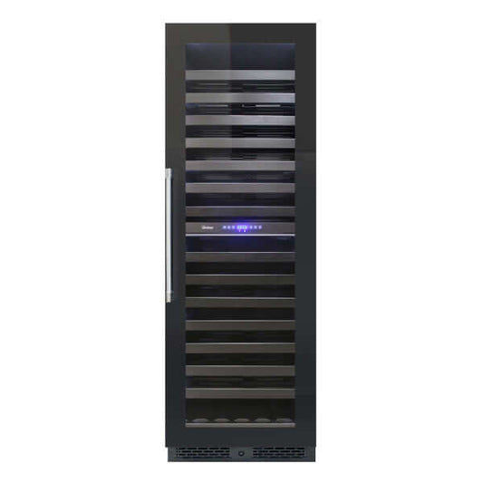 Vinotemp 126 Bottle Private Reserve Series Dual Zone Wine Cooler - front view without bottles