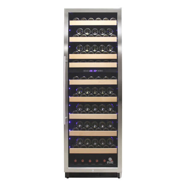 Vinotemp 215 Bottle Connoisseur Series Dual Zone Wine Cooler - front view
