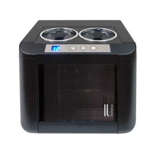 Vinotemp 2 Bottle Il Romanzo Series Single Zone Open Wine Cooler - front view without bottles