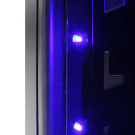 Vinotemp Butler Series Dual Zone Wine and Beverage Cooler - side view zoomed in