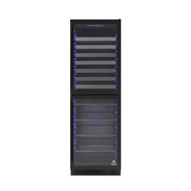 Vinotemp Butler Series Dual Zone Wine and Beverage Cooler - front view door closed no bottles