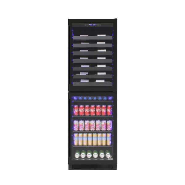 -Vinotemp Butler Series Dual Zone Wine and Beverage Cooler - front view