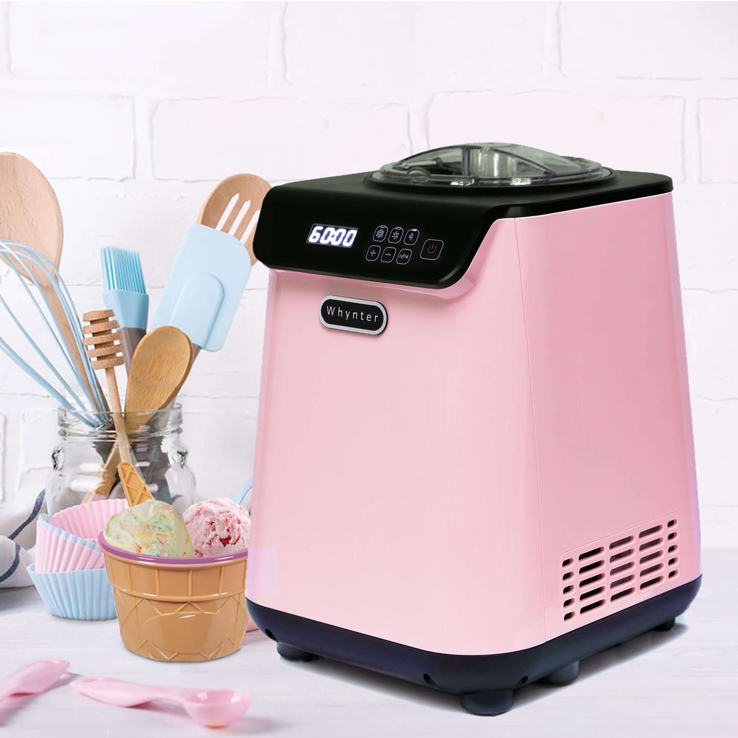 Buy a Whynter 1.28 Quart Compact Upright Automatic Ice Cream Maker with Stainless Steel Bowl by Chilled Beverages