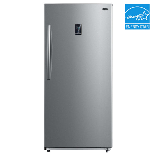 Whynter 13.8 cu.ft. Energy Star Digital Upright Convertible Deep Freezer / Refrigerator - Stainless Steel