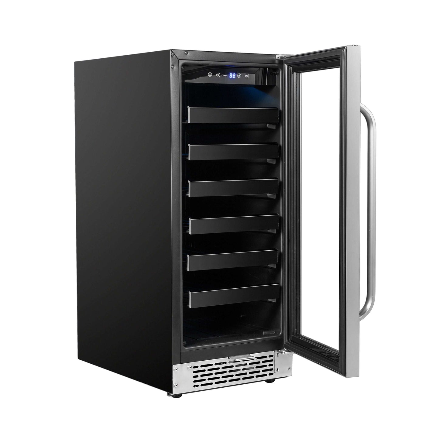 Buy a Whynter 15" Built-In 33 Bottle Under Counter Stainless Steel Wine Refrigerator with Reversible Door, Digital Control, Lock and Carbon Filter by Chilled Beverages