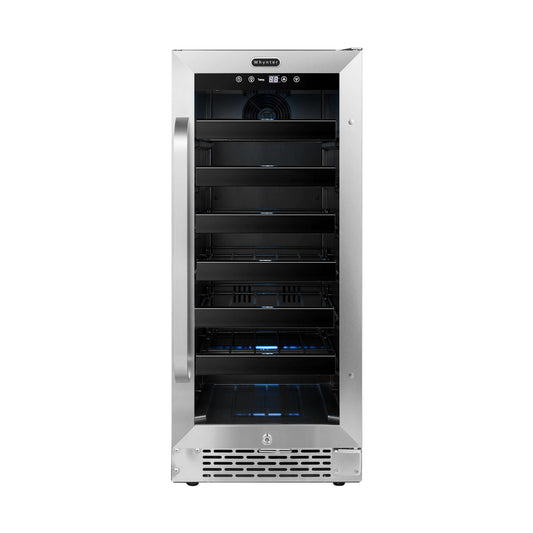 Buy a Whynter 15" Built-In 33 Bottle Under Counter Stainless Steel Wine Refrigerator with Reversible Door, Digital Control, Lock and Carbon Filter by Chilled Beverages