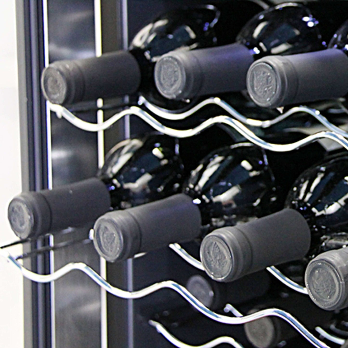 Whynter 20 Bottle Freestanding Thermoelectric Wine Cooler with Mirror Glass Door