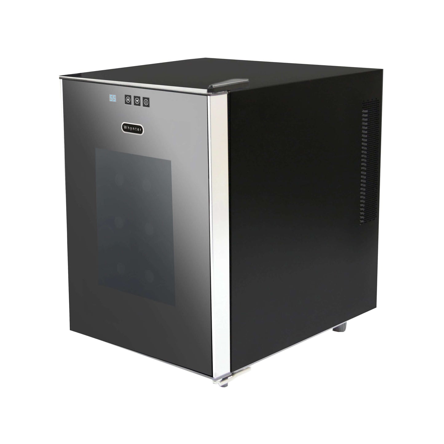 Whynter 20 Bottle Freestanding Thermoelectric Wine Cooler with Mirror Glass Door