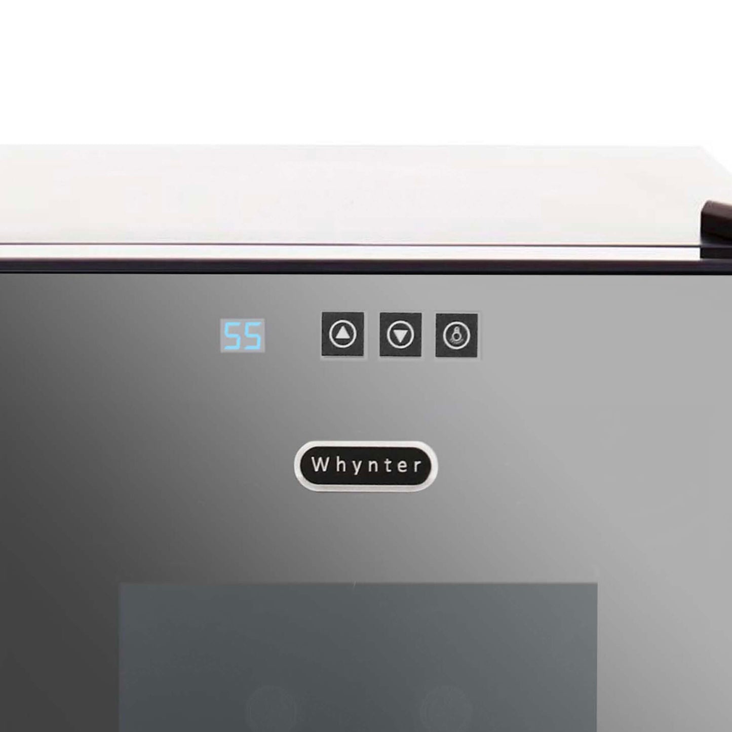 Whynter 20 Bottle Freestanding Thermoelectric Wine Cooler with Mirror Glass Door