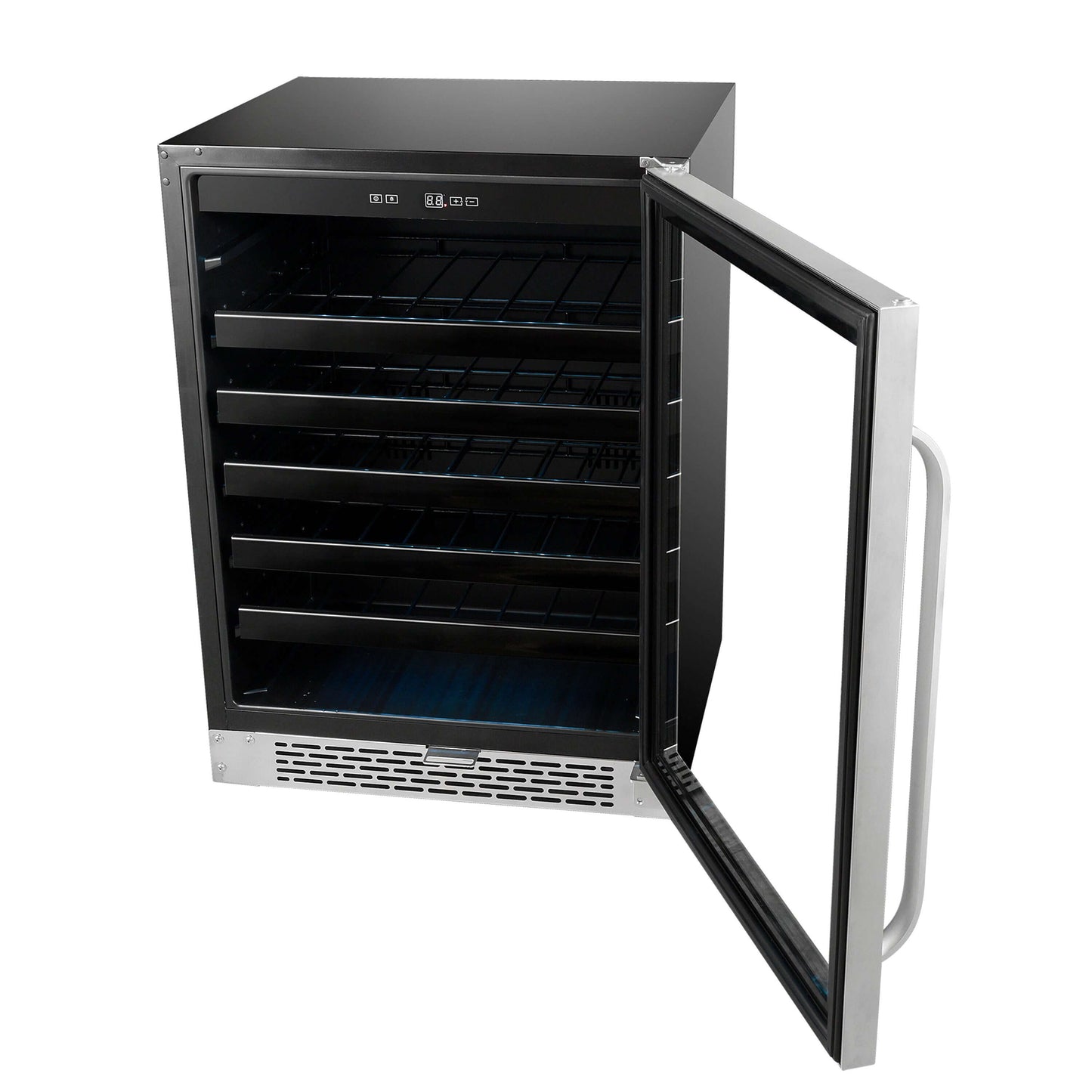 Buy a Whynter 24" Built-In 46 Bottle Under Counter Stainless Steel Wine Refrigerator with Reversible Door, Digital Control, Lock and Carbon Filter by Chilled Beverages