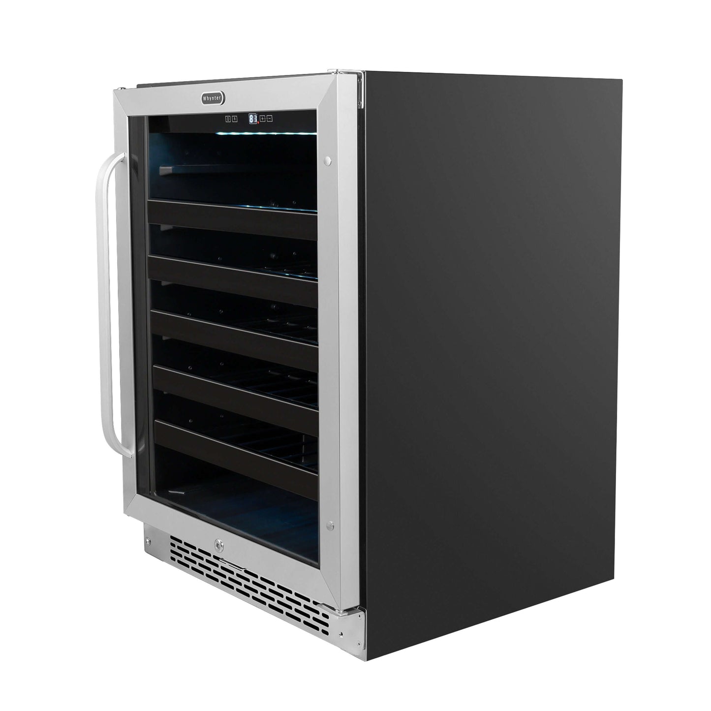 Buy a Whynter 24" Built-In 46 Bottle Under Counter Stainless Steel Wine Refrigerator with Reversible Door, Digital Control, Lock and Carbon Filter by Chilled Beverages