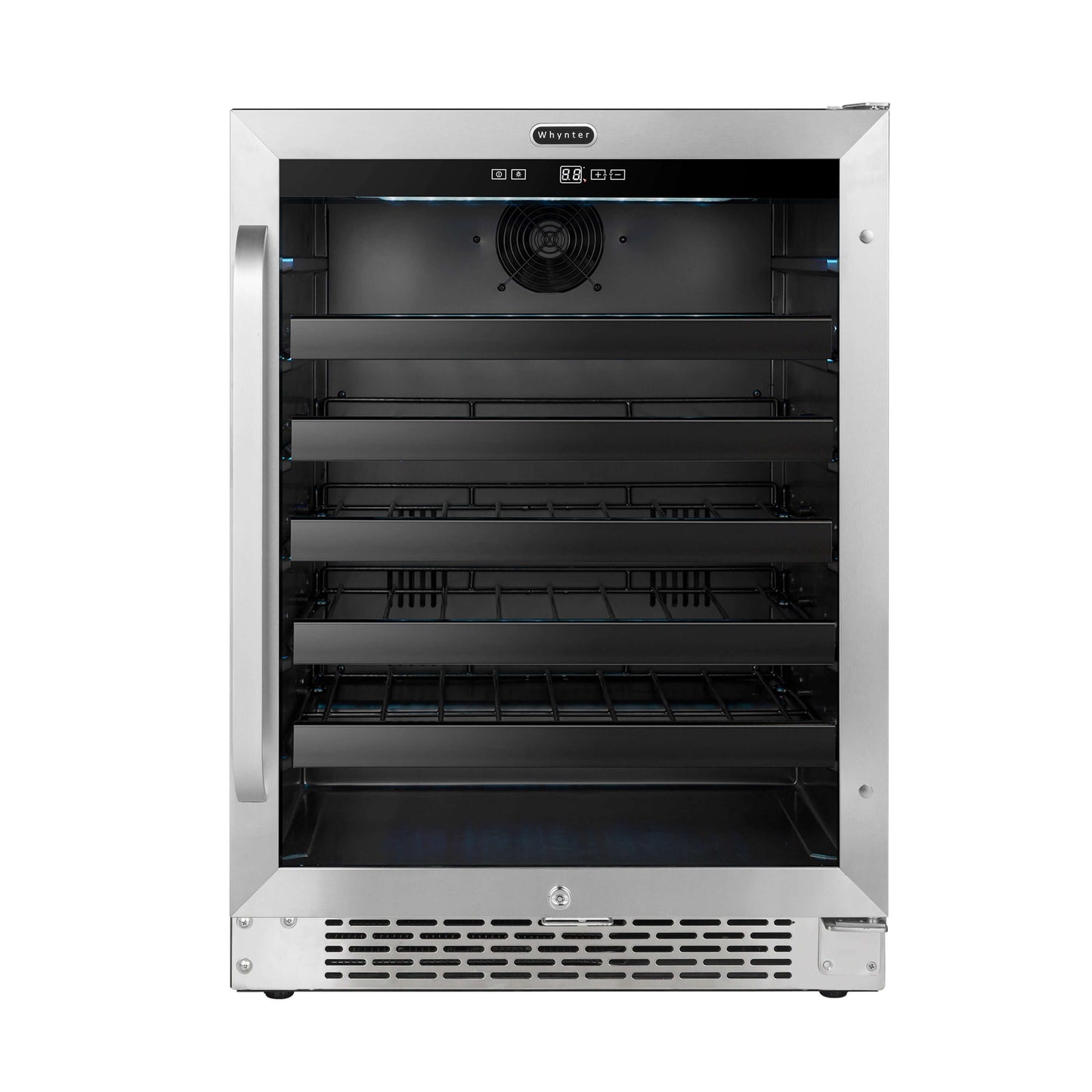 Buy a Whynter 24" Built-In 46 Bottle Under Counter Stainless Steel Wine Refrigerator with Reversible Door, Digital Control, Lock and Carbon Filter by Chilled Beverages