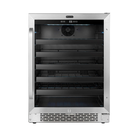 Buy a Whynter 24" Built-In 46 Bottle Under Counter Stainless Steel Wine Refrigerator with Reversible Door, Digital Control, Lock and Carbon Filter by Chilled Beverages