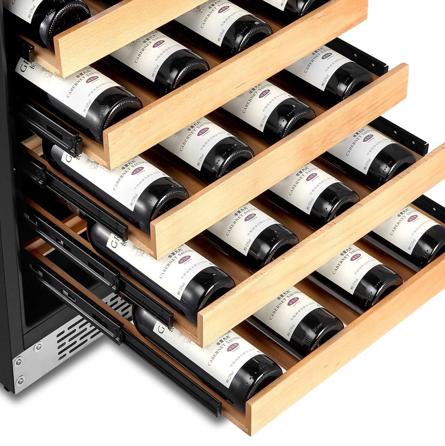 Buy a Whynter 24" Built-In Stainless Steel 54 Bottle Wine Refrigerator Cooler by Chilled Beverages