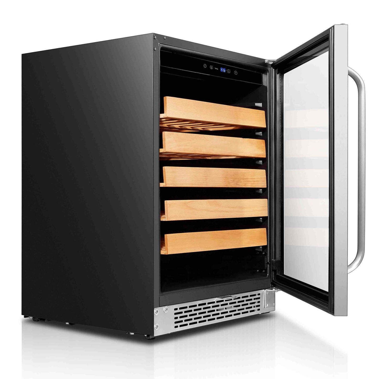 Buy a Whynter 24" Built-In Stainless Steel 54 Bottle Wine Refrigerator Cooler by Chilled Beverages