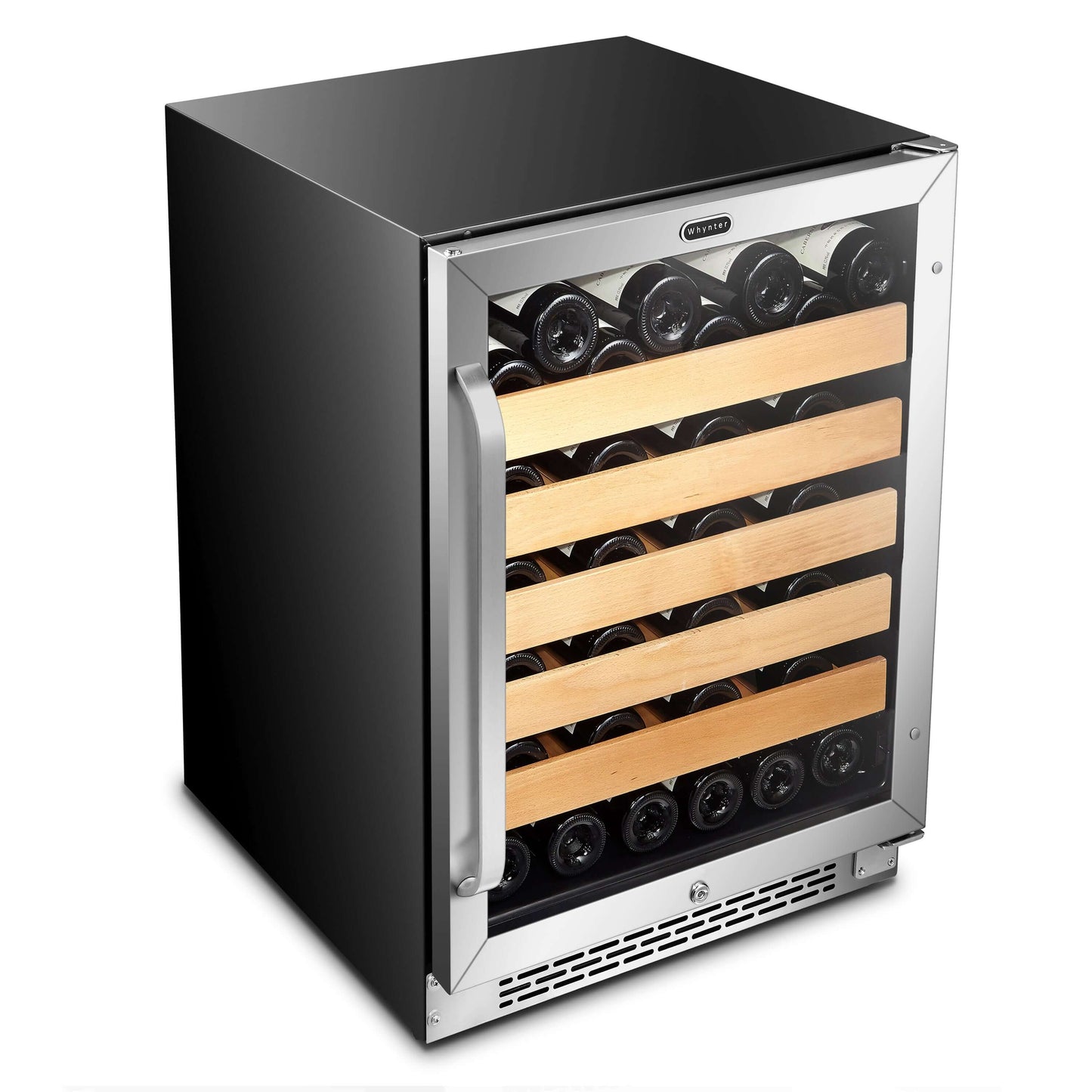 Buy a Whynter 24" Built-In Stainless Steel 54 Bottle Wine Refrigerator Cooler by Chilled Beverages