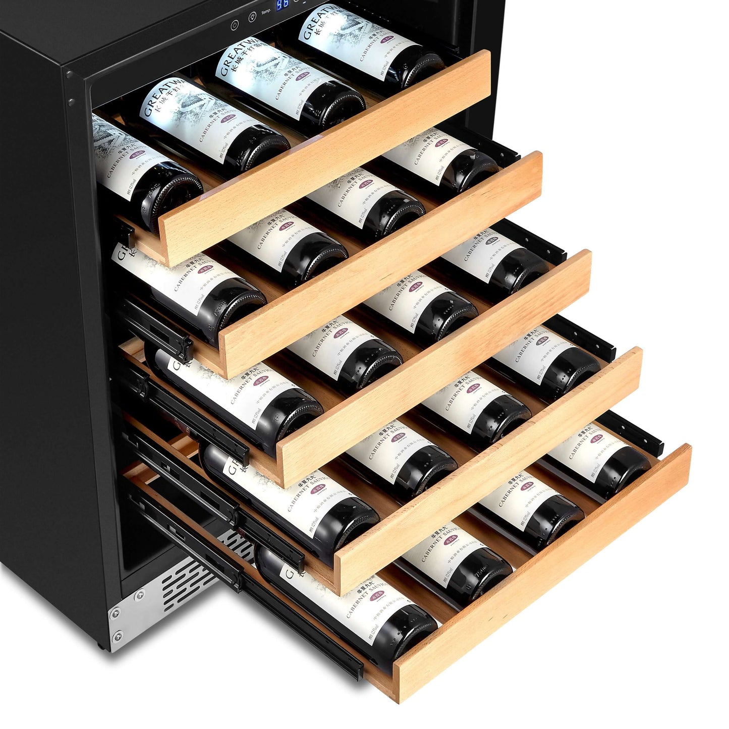 Buy a Whynter 24" Built-In Stainless Steel 54 Bottle Wine Refrigerator Cooler by Chilled Beverages