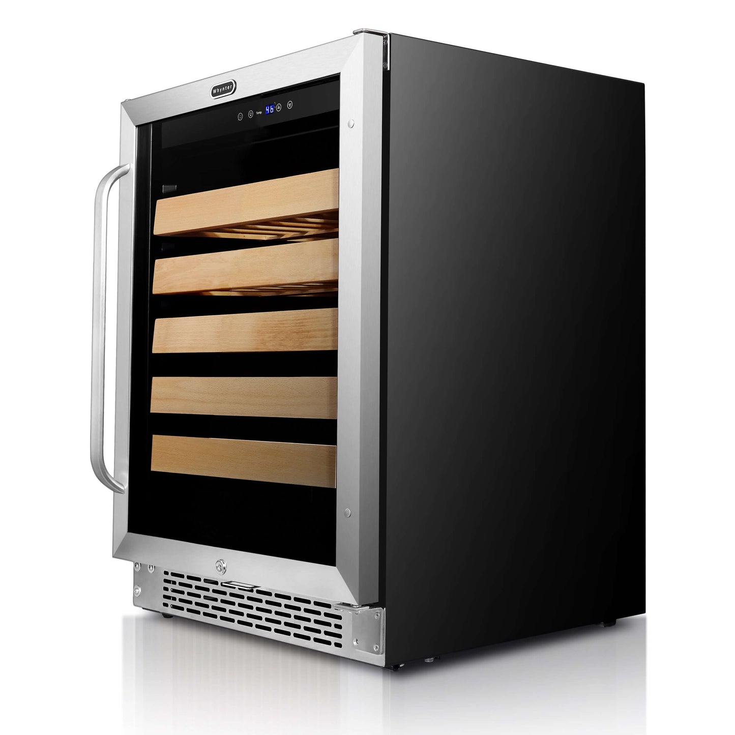Buy a Whynter 24" Built-In Stainless Steel 54 Bottle Wine Refrigerator Cooler by Chilled Beverages
