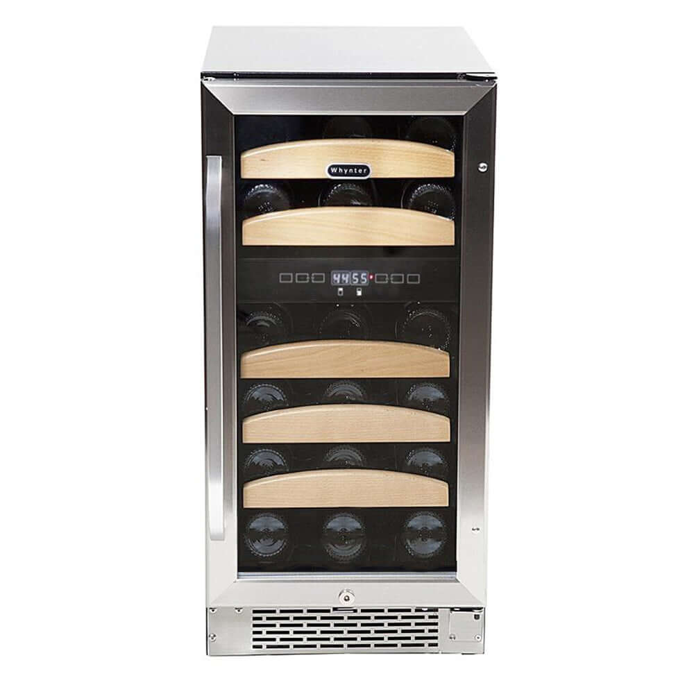Buy a Whynter 28 Bottle Dual Temperature Zone Built-In Wine Refrigerator by Chilled Beverages
