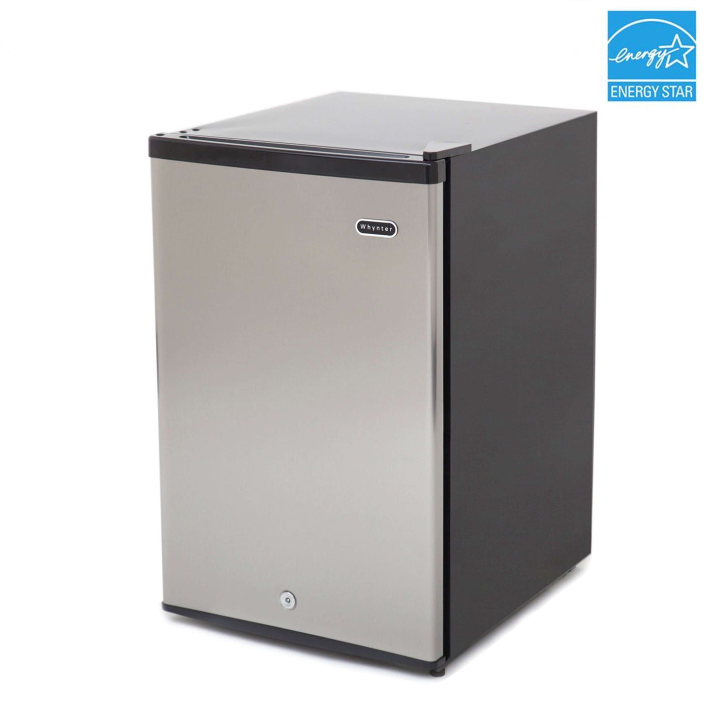 Whynter 3.0 cu. ft. Energy Star Upright Freezer with Lock - Stainless Steel