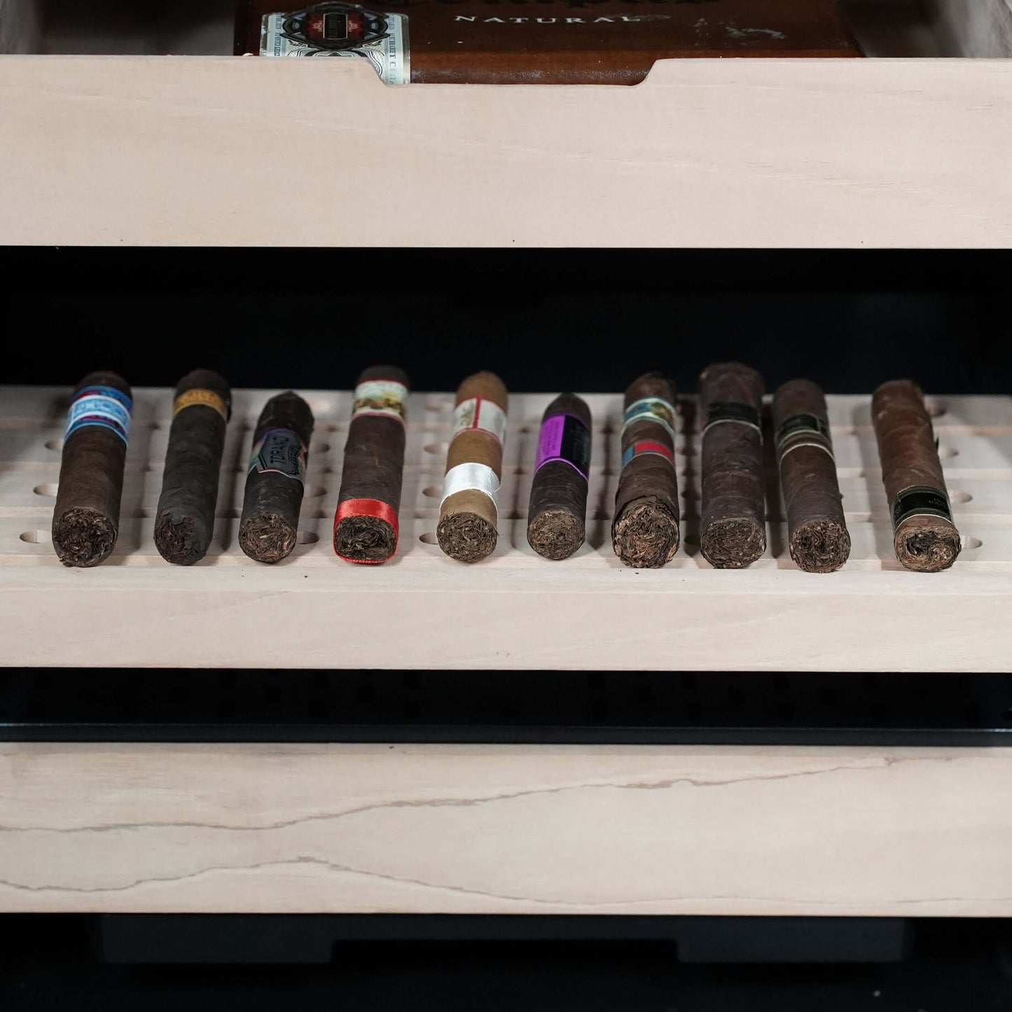 Whynter 4.2 cu.ft. Cigar Cabinet Cooler and Humidor with Humidity Temperature Control and Spanish Cedar Shelves