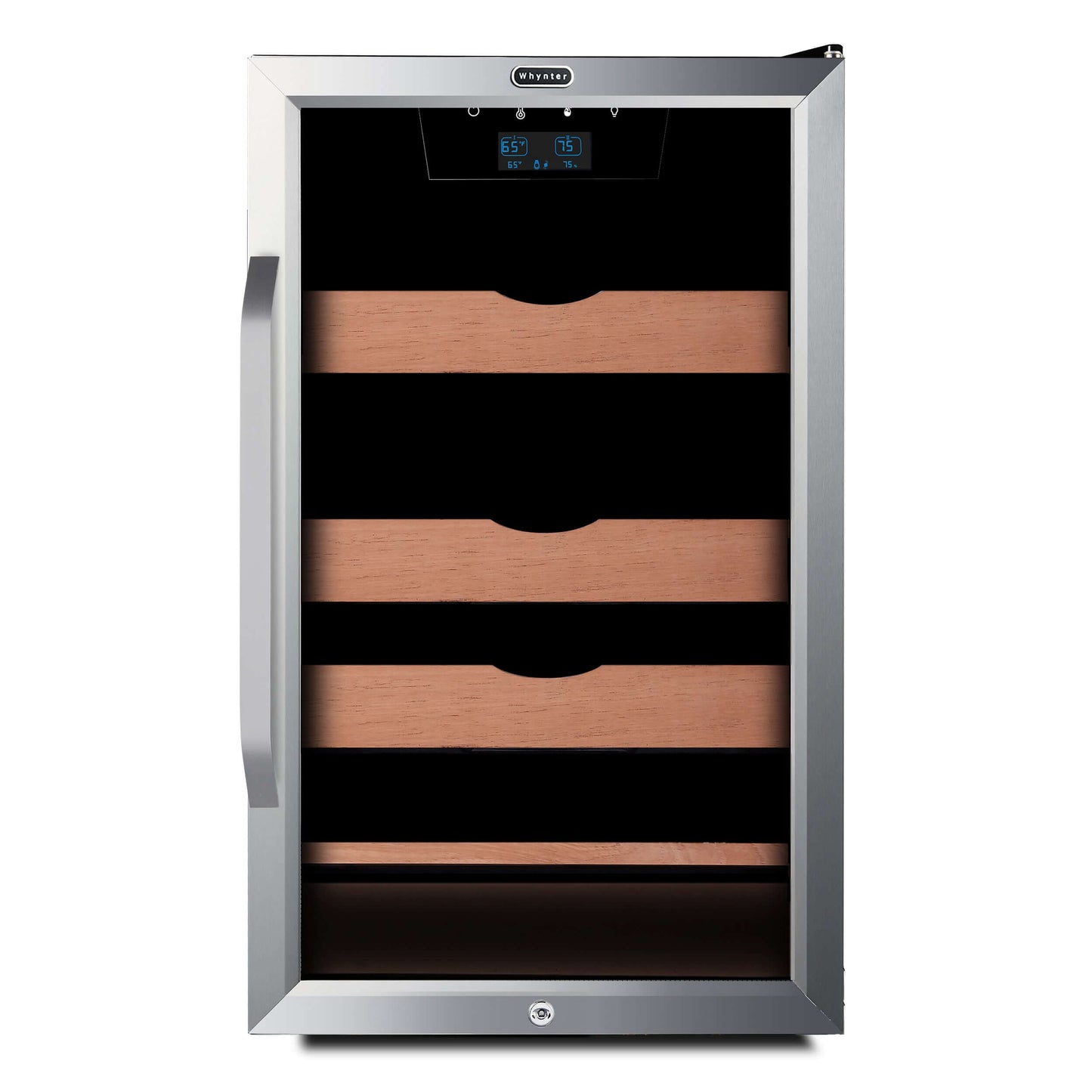 Whynter 4.2 cu.ft. Cigar Cabinet Cooler and Humidor with Humidity Temperature Control and Spanish Cedar Shelves