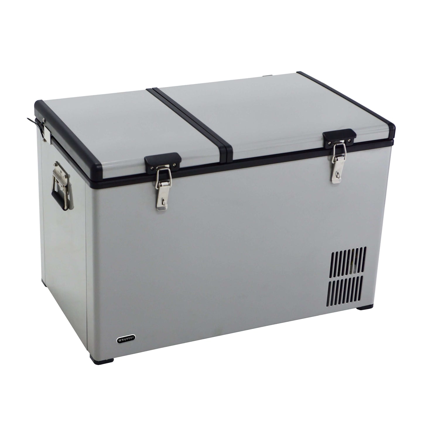 Buy a Whynter 90 Quart Dual Zone Portable Fridge/ Freezer with 12v Option and Wheels by Chilled Beverages