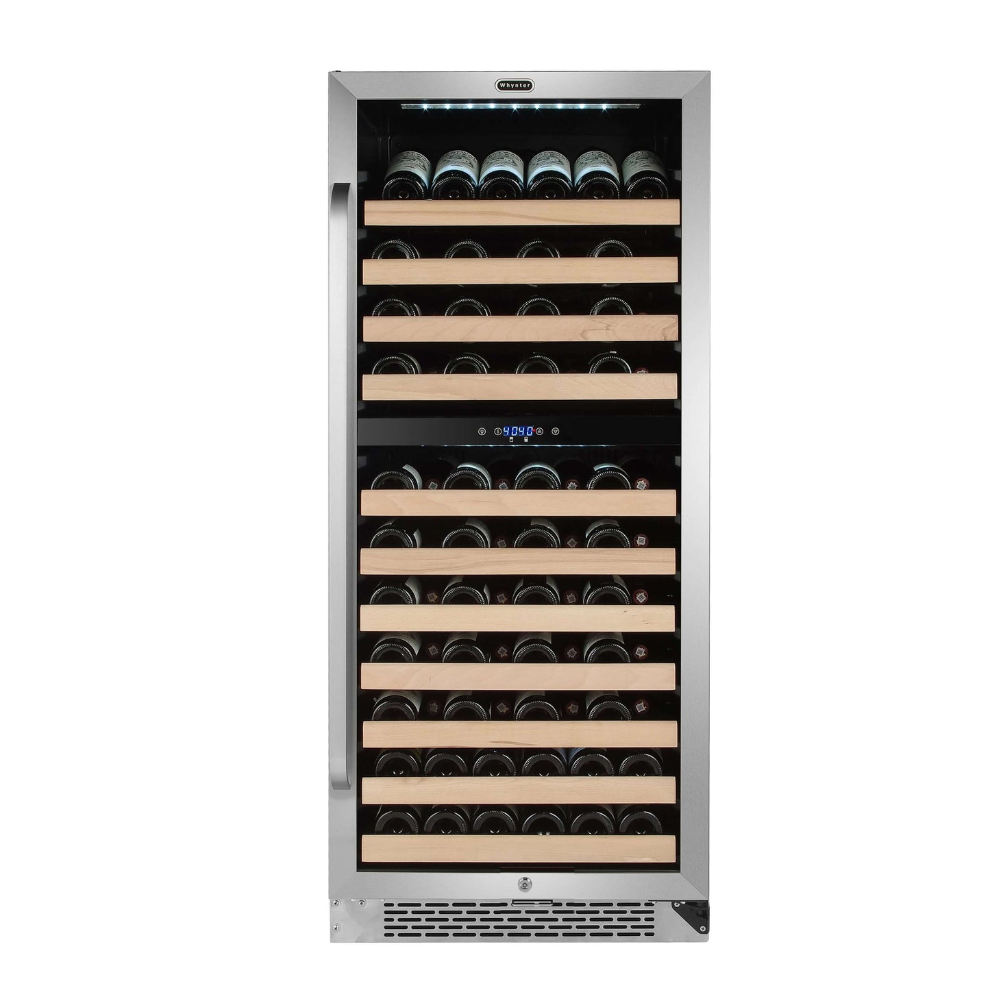 Buy a Whynter 92 Bottle Built-in Stainless Steel Dual Zone Compressor Wine Refrigerator by Chilled Beverages