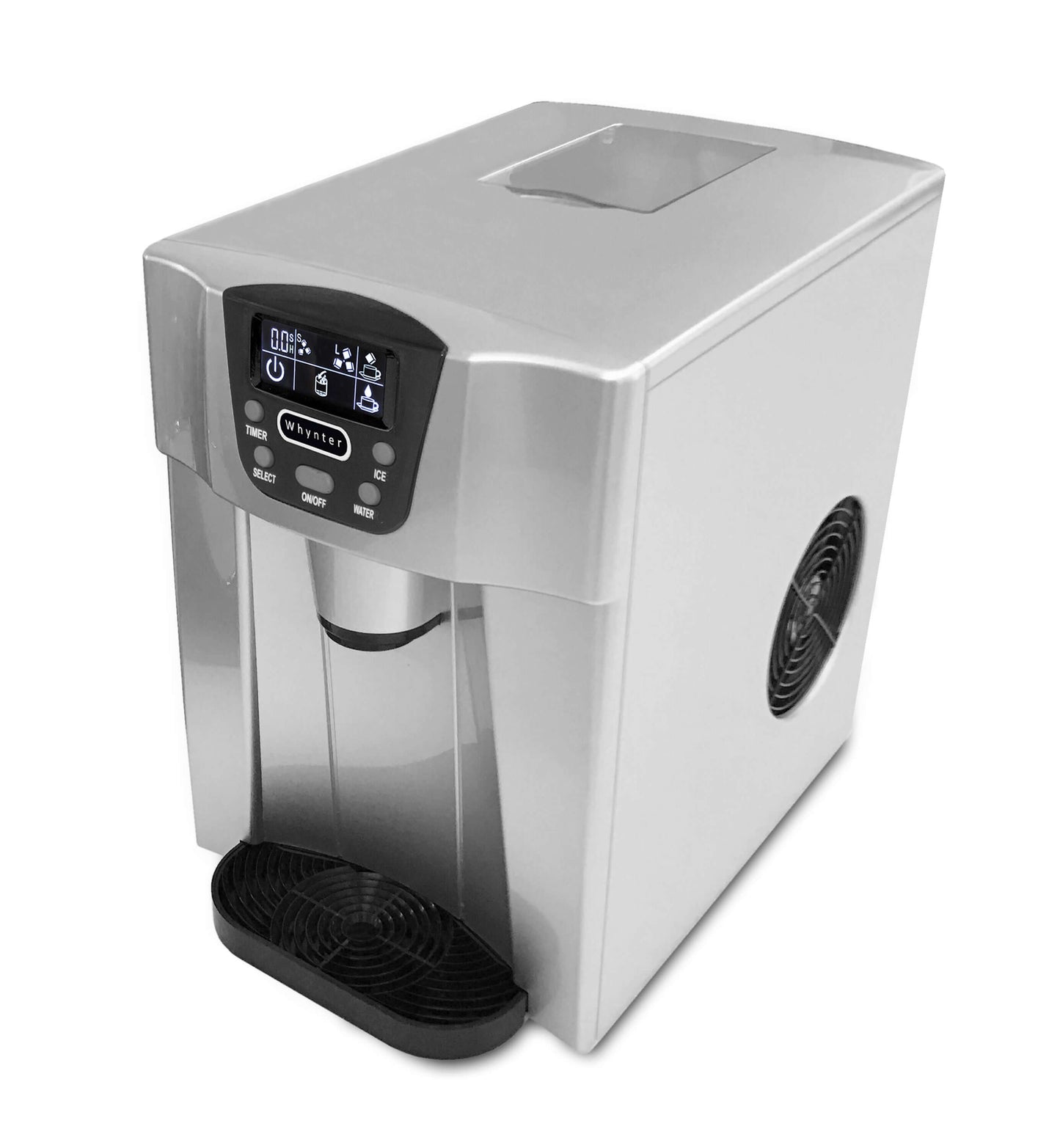 Buy a Whynter 95 Quarts Countertop Direct Connection Ice Maker and Water Dispenser - Silver by Chilled Beverages