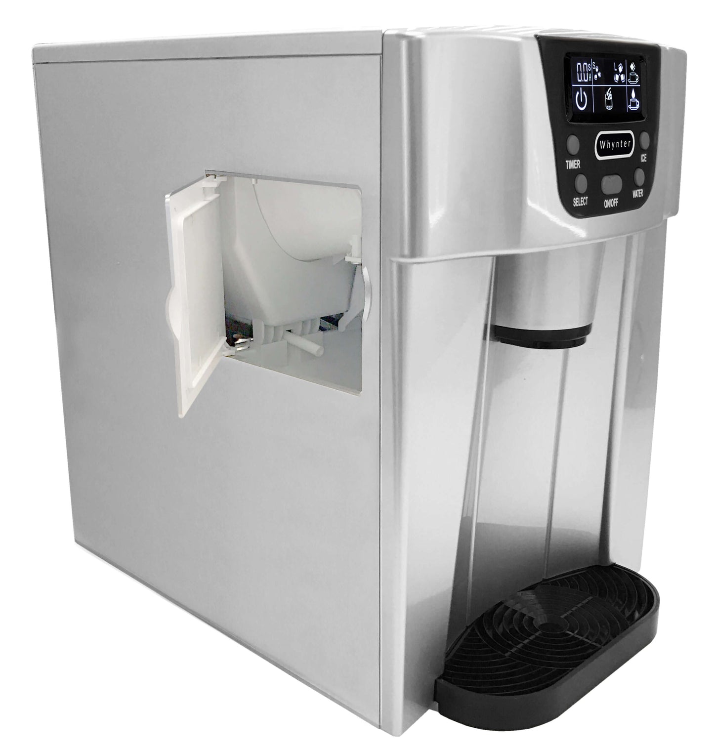 Buy a Whynter 95 Quarts Countertop Direct Connection Ice Maker and Water Dispenser - Silver by Chilled Beverages