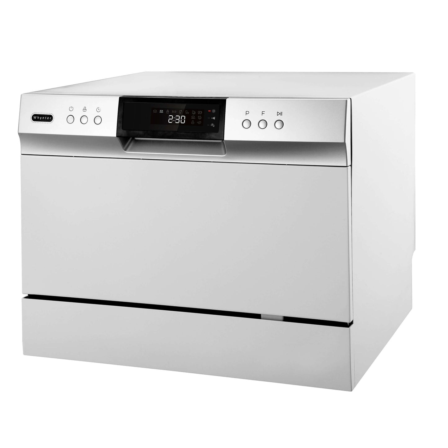 Whynter Countertop Portable Dishwasher 6 place setting LED Energy Star - White