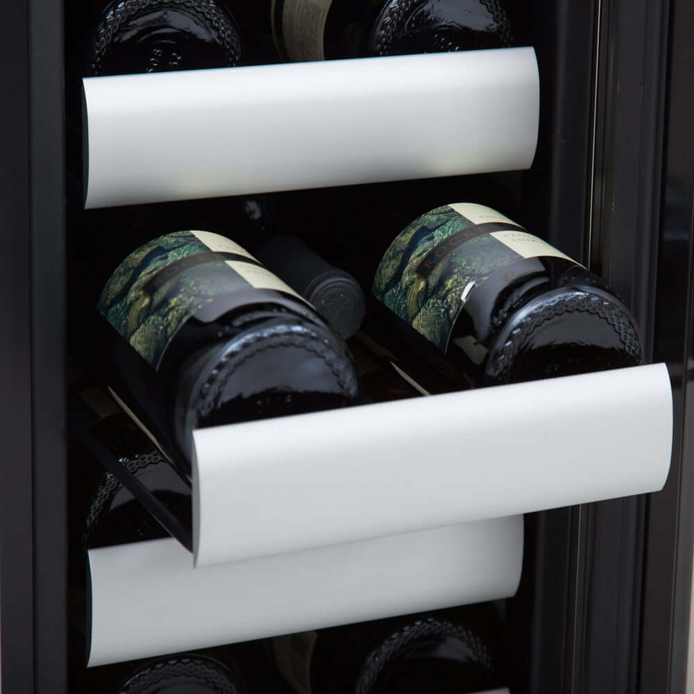 Buy a Whynter Elite 17 Bottle Seamless Stainless Steel Door Dual Zone Built-in Wine Refrigerator by Chilled Beverages