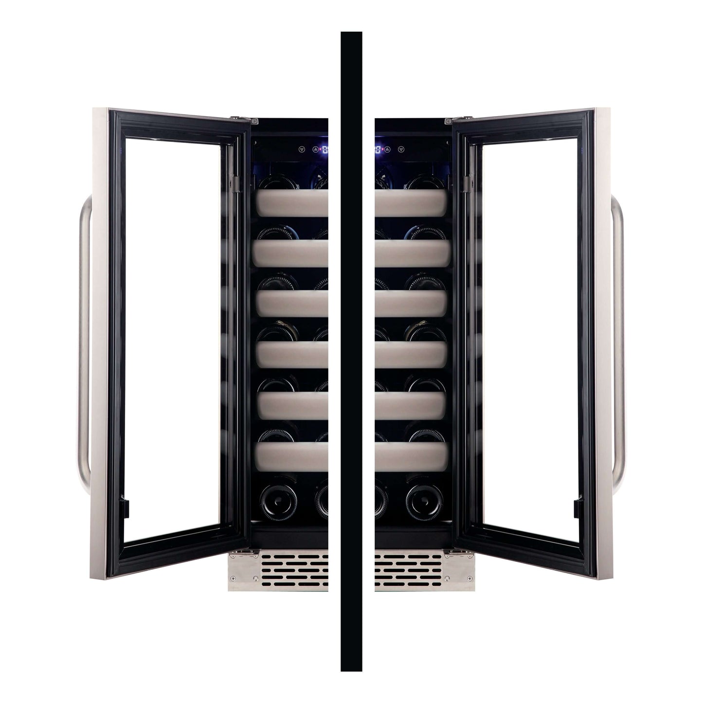 Buy a Whynter Elite 33 Bottle Seamless Stainless Steel Door Single Zone Built-in Wine Refrigerator by Chilled Beverages