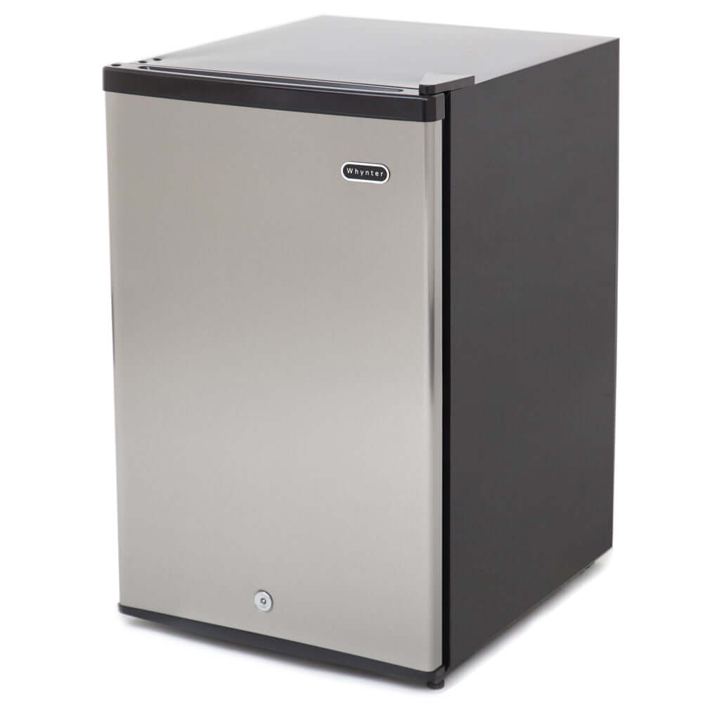 Whynter Energy Star 2.1 cu. ft. Stainless Steel Upright Freezer with Lock