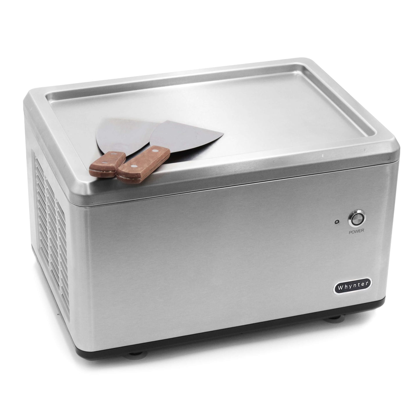 Buy a Wynther Portable Instant Automatic Compressor Ice Cream Maker Frozen Pan Roller in Stainless Steel by Chilled Beverages
