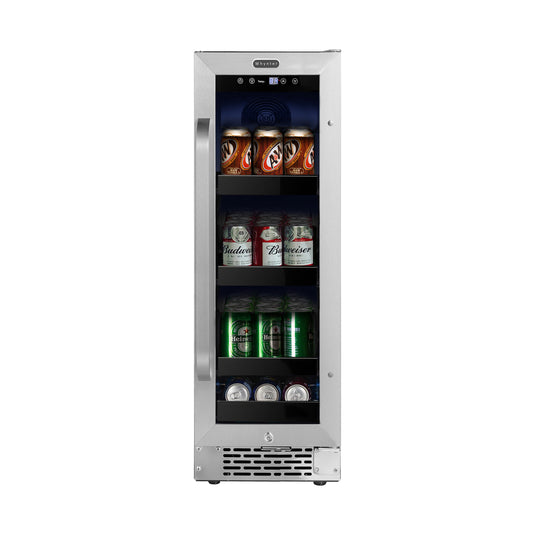 Whynter BBR-638SB 12″ Built-In 75 Can Undercounter Stainless Steel Beverage Refrigerator cooler with Reversible Door, Digital Control, Lock and Carbon Filter
