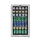 Whynter BR-130SB 17″ 127 Can Freestanding Beverage Refrigerator cooler Stainless Steel