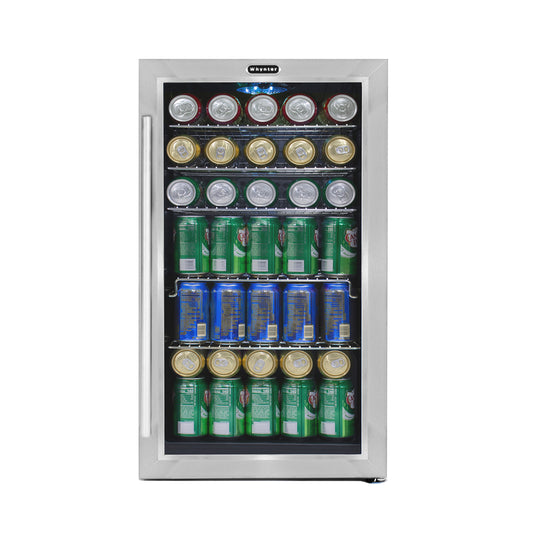 Whynter BR-130SB 17″ 127 Can Freestanding Beverage Refrigerator cooler Stainless Steel