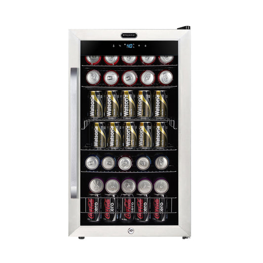 Whynter BR-1211DS 19″ 136 Can Freestanding Beverage Refrigerator cooler with Digital Control and Lock Stainless Steel
