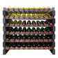 Vinotemp Double Modular Wine Rack, 108 Bottle Capacity, Stained