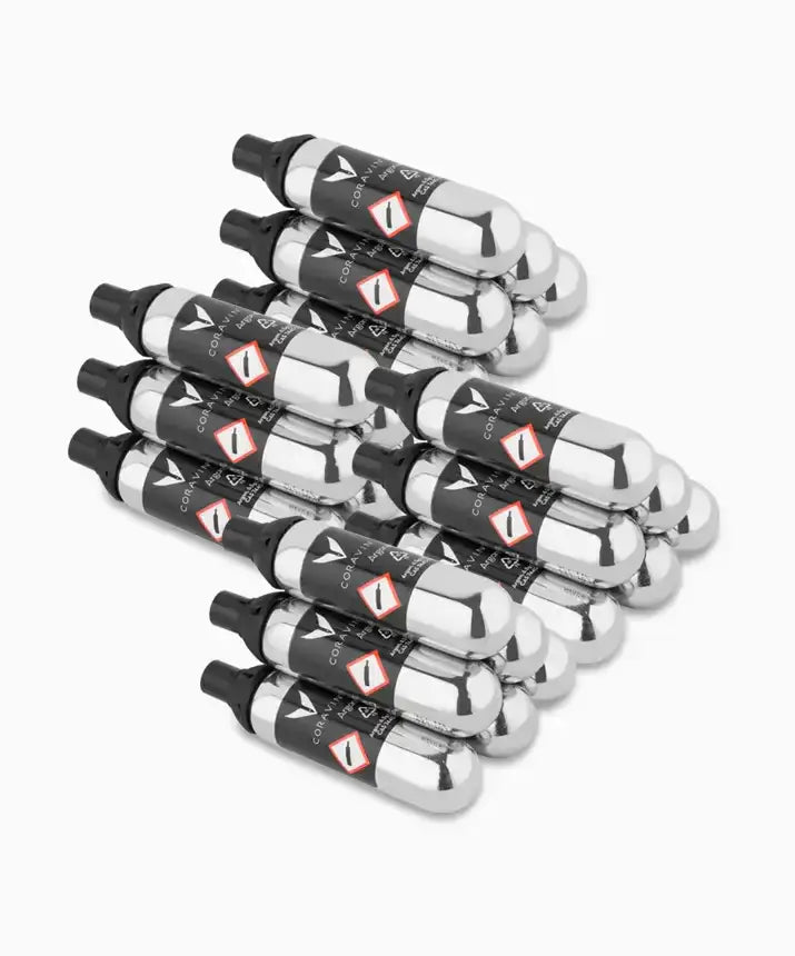 Coravin Pure™ Argon Capsules for Timeless and Pivot™ Wine Preservation Systems, ensuring perfect pours and wine preservation.