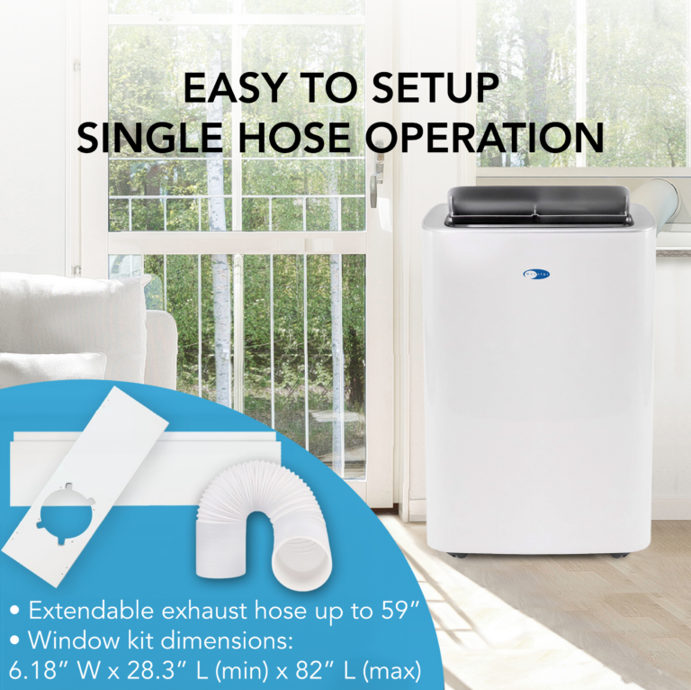 Whynter ARC-1050XP 13500 BTU (ASHRAE) 10000 BTU (SACC) MultiCool Smart Wi-Fi enabled Portable Air Conditioner with Built-in Dehumidifier