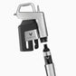 A silver and black device with a black cap, compatible with Coravin Timeless and Pivot™ Wine Preservation Systems.