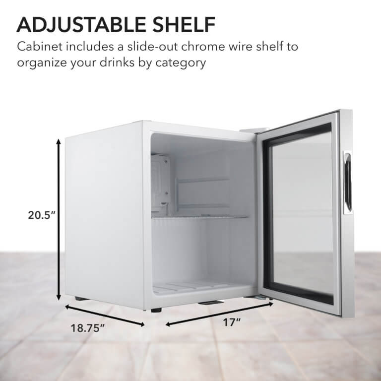 Whynter BR-062WS 17″ 68 Can Freestanding Beverage Refrigerator cooler With Lock Stainless Steel