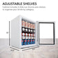 Whynter BR-091WS 90 Can Freestanding Beverage Refrigerator cooler With Lock Stainless Steel