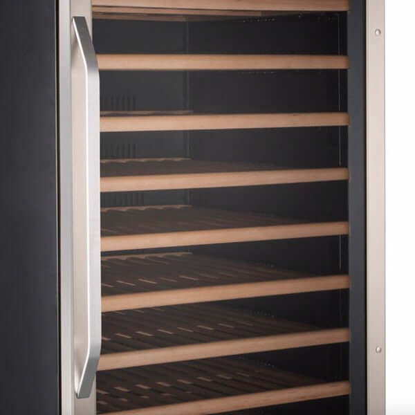 Avanti 149 Bottle Freestanding Wine Cooler with Wood Accent Shelving