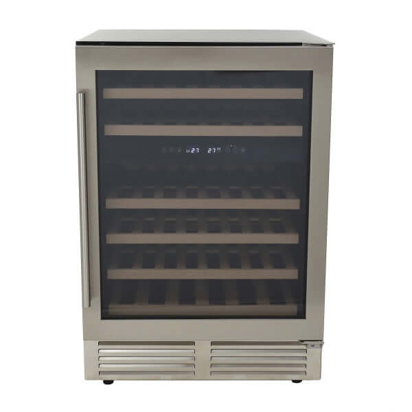 Avanti 43 Bottle Designer Series Dual Zone Wine Cooler with Wood Accent Shelving